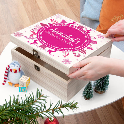 Personalised Snowflake Wreath Christmas Eve Box