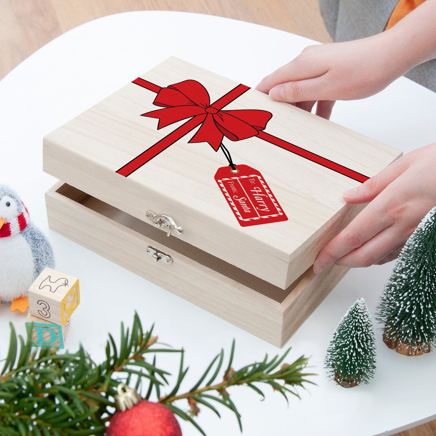 Personalised Christmas Present Christmas Eve Box