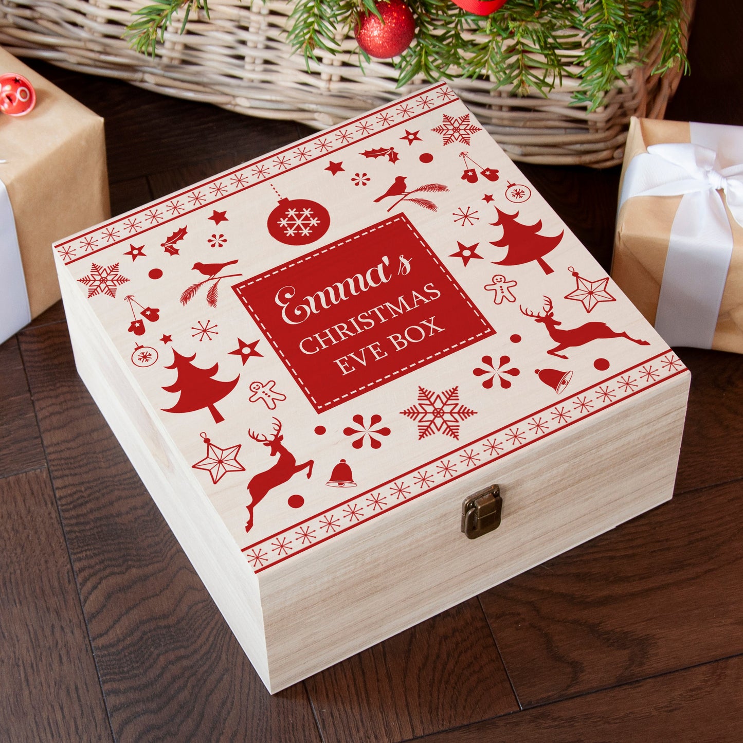 Personalised Festive Scandi Christmas Eve Box
