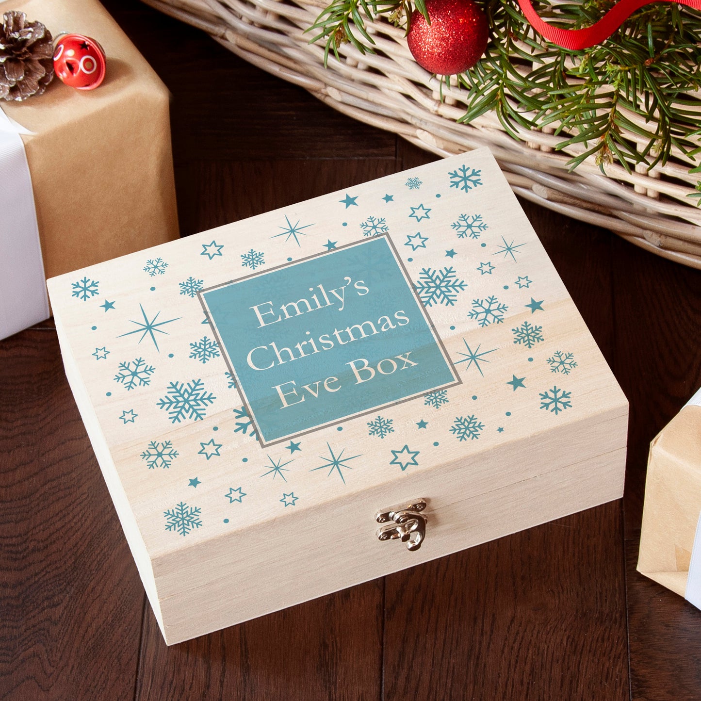 Personalised Snowflake Christmas Eve Box