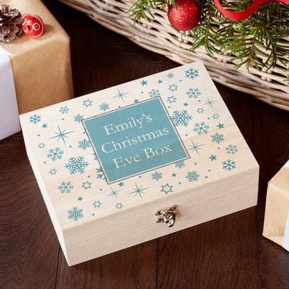 Personalised Snowflake Christmas Eve Box