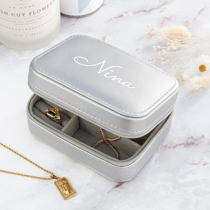 Personalised Silver Jewellery Case