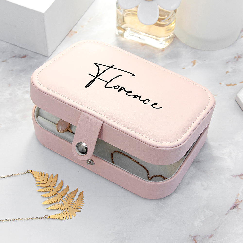 Personalised Travel Jewellery Case