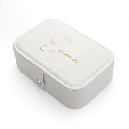 Personalised White Jewellery Case