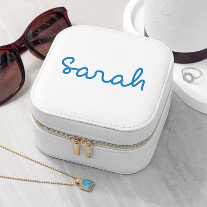 Personalised Summer Style White Jewellery Case