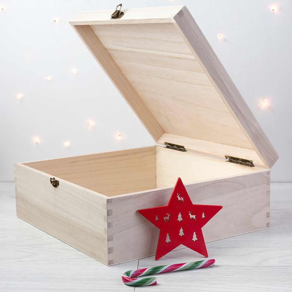 Personalised Baby's First Christmas Memento Box