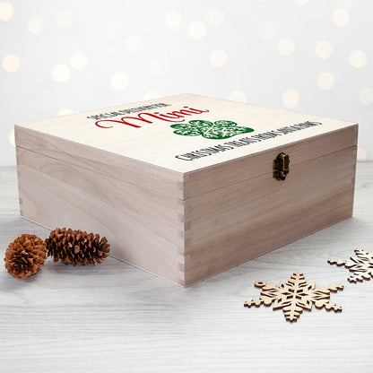 Personalised Pet Paw Christmas Treats Box