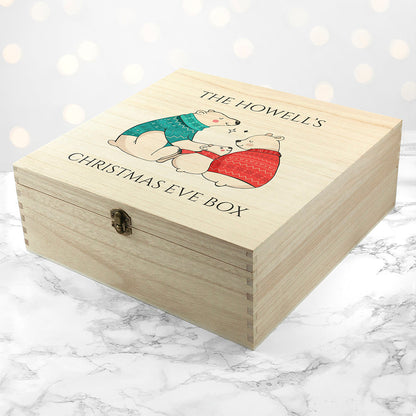 Personalised Polar Bear Christmas Eve Box