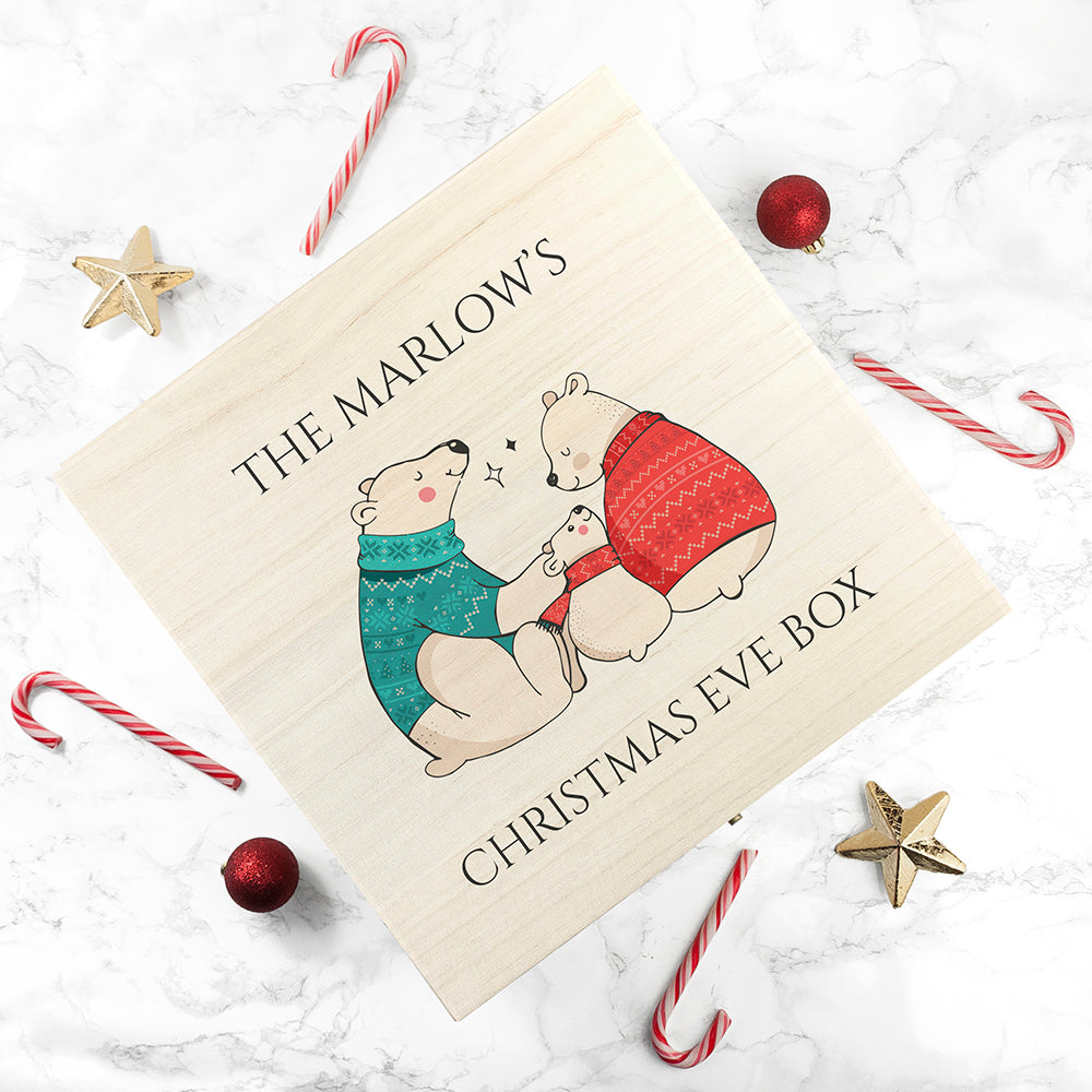 Personalised Polar Bear Christmas Eve Box
