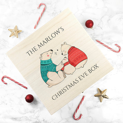Personalised Polar Bear Christmas Eve Box