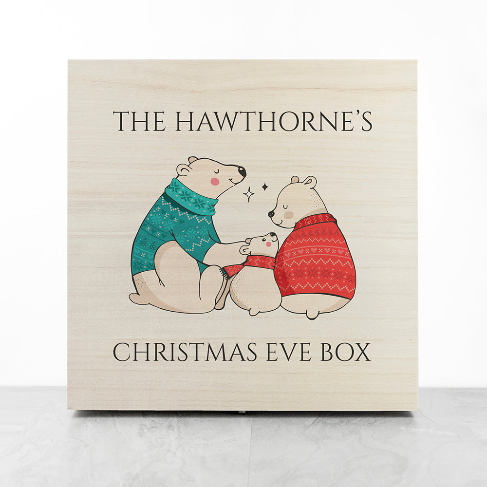 Personalised Polar Bear Christmas Eve Box