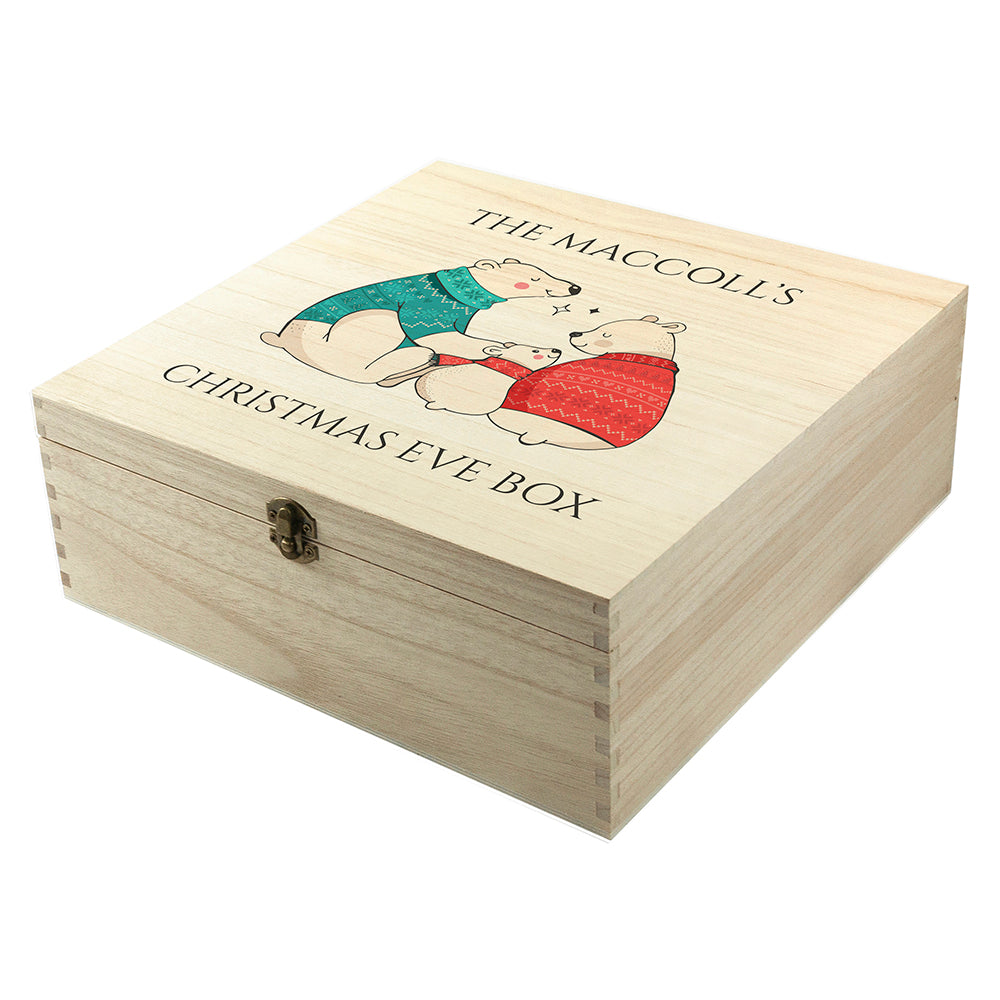 Personalised Polar Bear Christmas Eve Box
