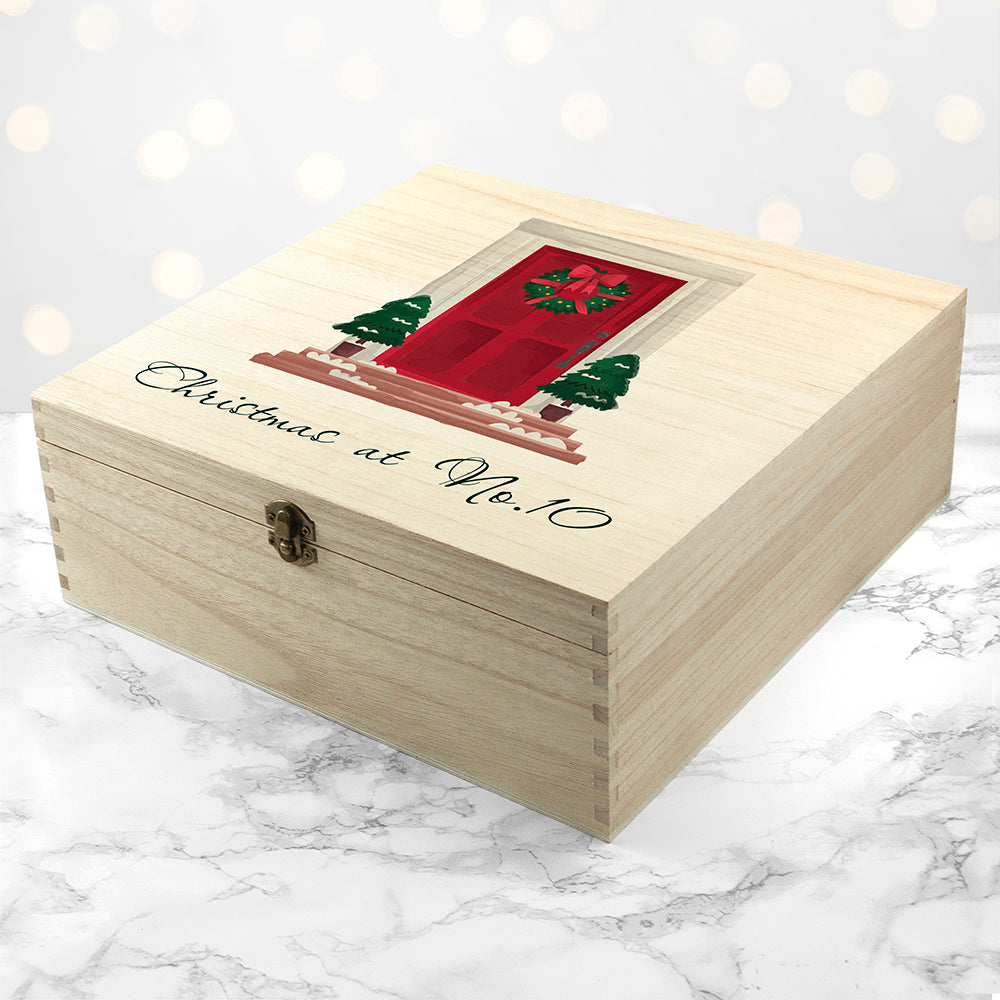 Personalised Festive Door Christmas Box