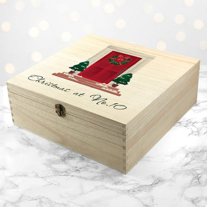 Personalised Festive Door Christmas Box
