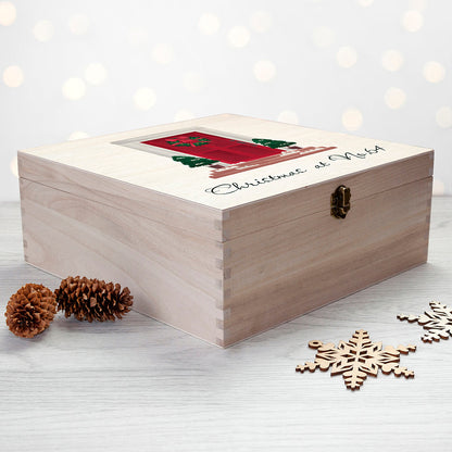 Personalised Festive Door Christmas Box