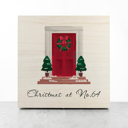 Personalised Festive Door Christmas Box