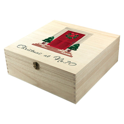 Personalised Festive Door Christmas Box