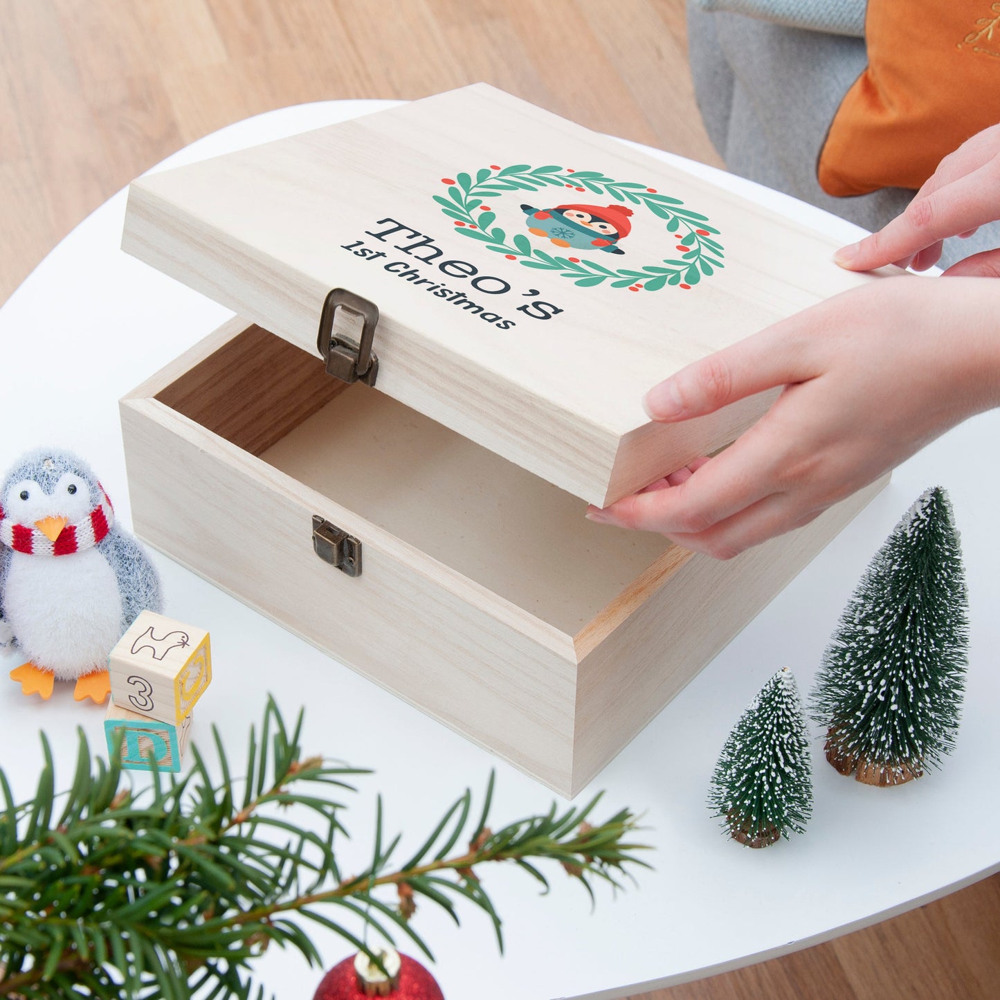 Personalised Baby's First Christmas Eve Box