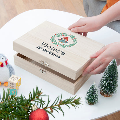 Personalised Baby's First Christmas Eve Box