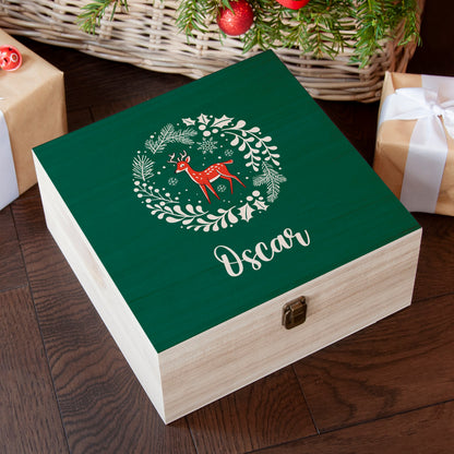 Personalised Woodland Deer Christmas Eve Box