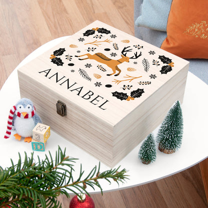 Personalised Scandi Deer Christmas Eve Box