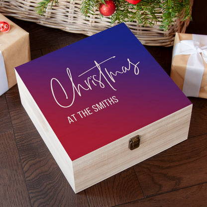 Personalised Gradient Family Christmas Eve Box