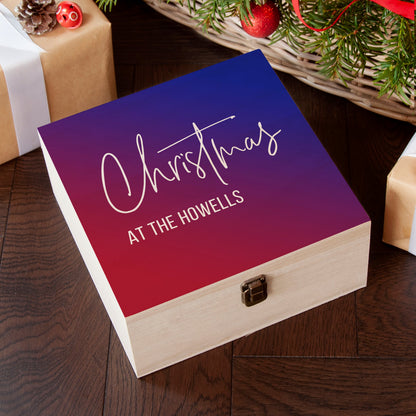 Personalised Gradient Family Christmas Eve Box