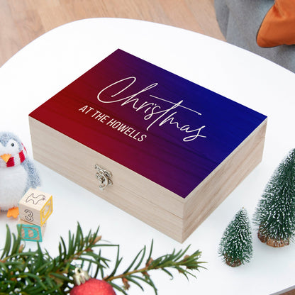 Personalised Gradient Family Christmas Eve Box