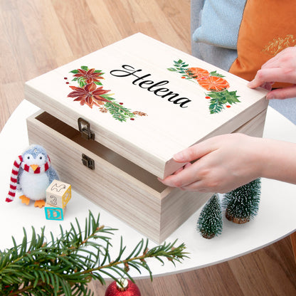 Personalised Festive Garland Christmas Eve Box