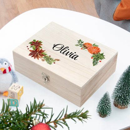 Personalised Festive Garland Christmas Eve Box
