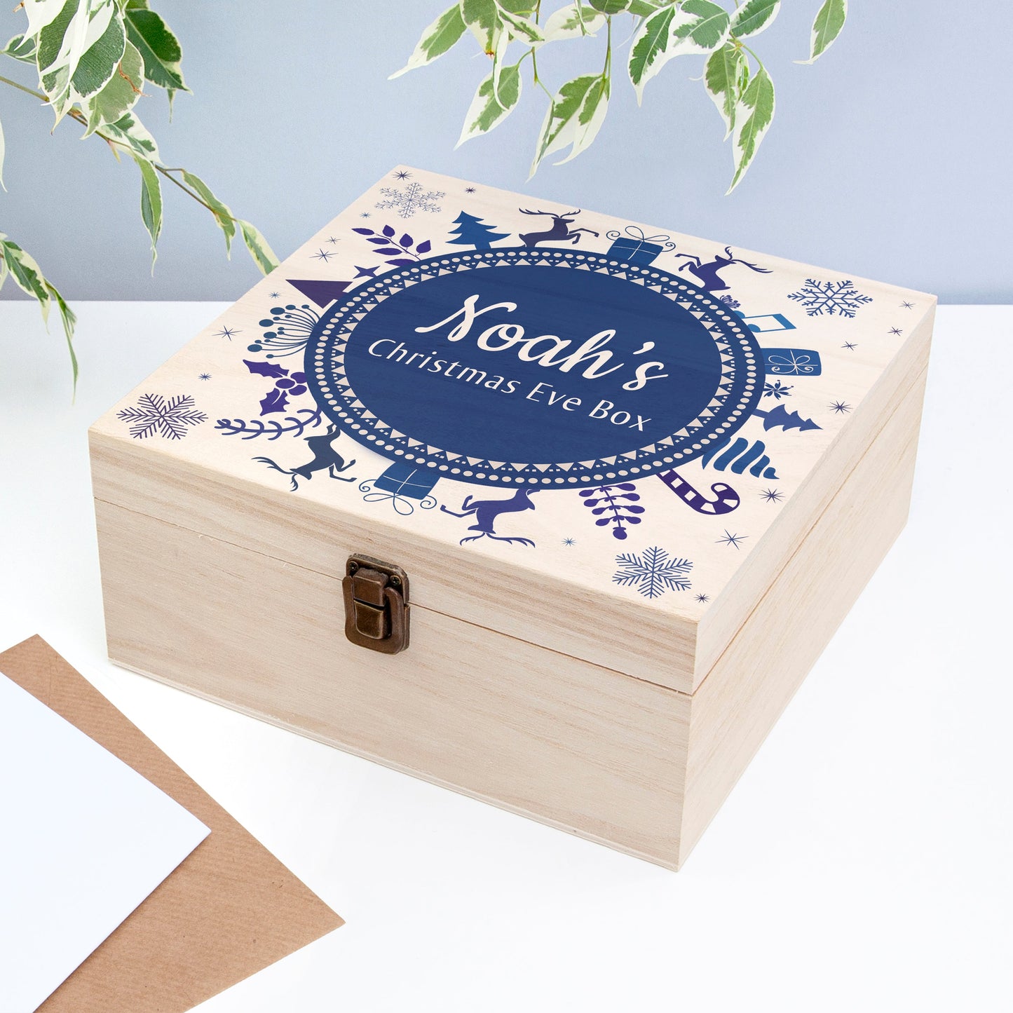 Personalised Snowflake Wreath Christmas Eve Box