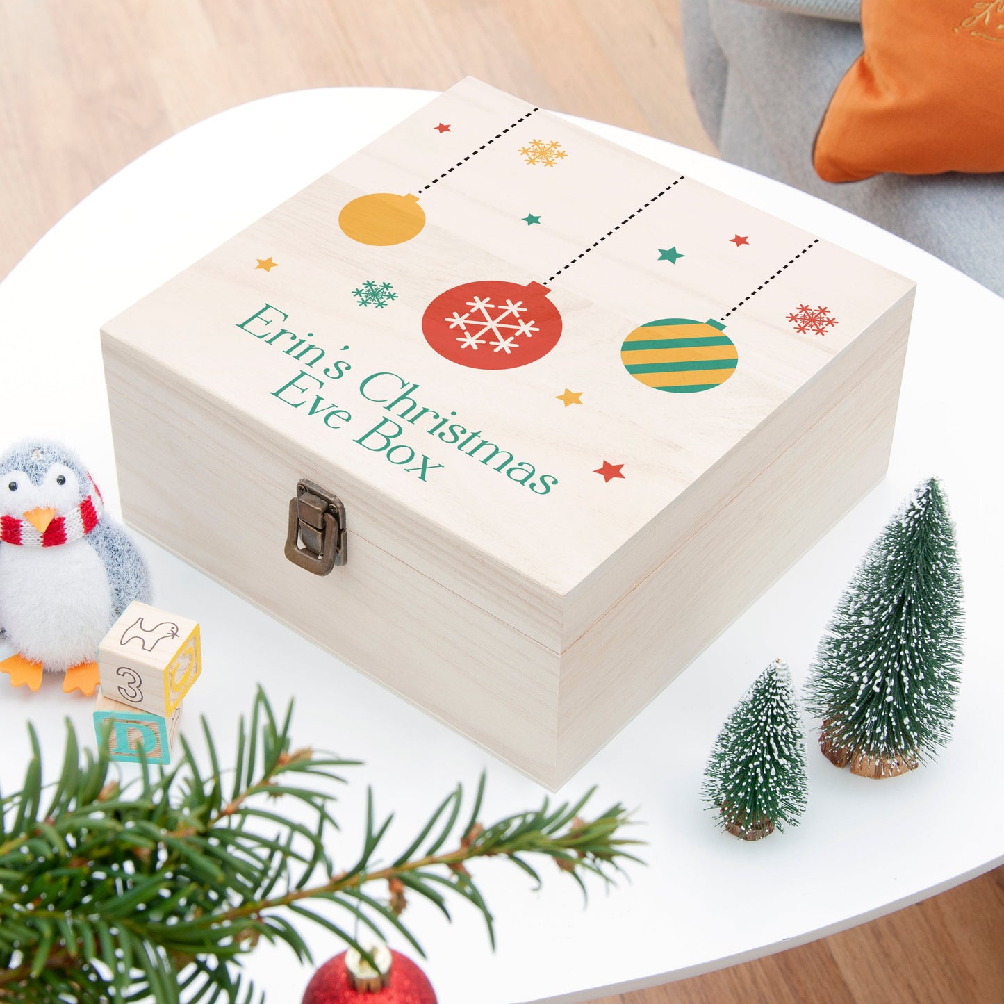 Personalised Bauble Christmas Eve Box