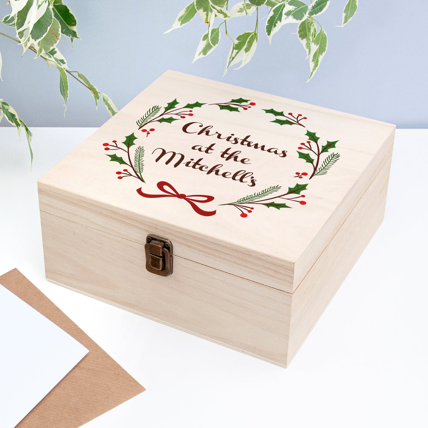 Personalised Jolly Holly Christmas Eve Box