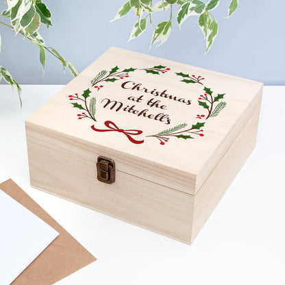 Personalised Jolly Holly Christmas Eve Box