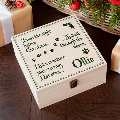 Personalised Pets 'Twas The Night Before Christmas Eve Box
