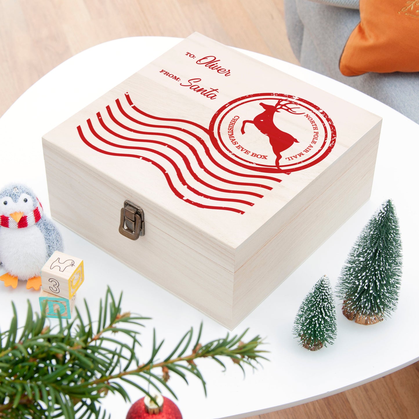 Personalised North Pole Air Mail Christmas Eve Box