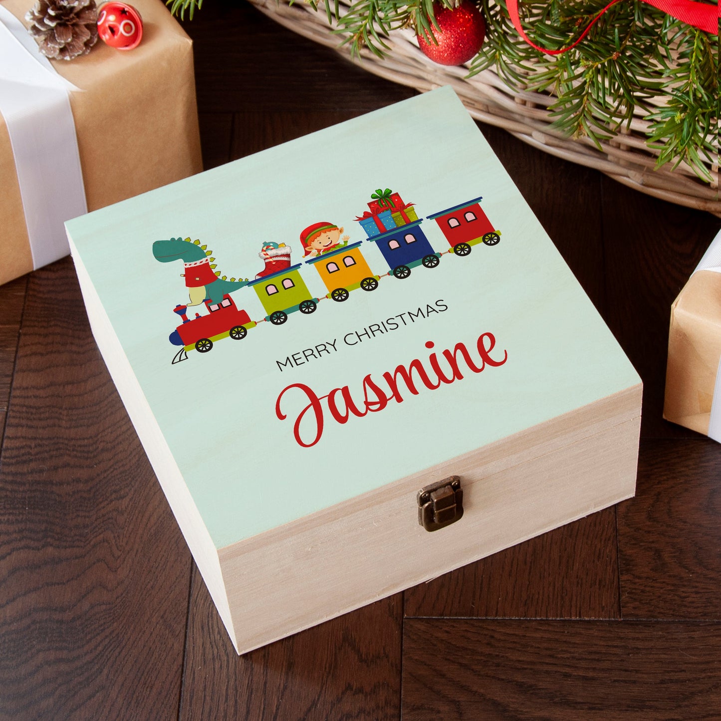 Personalised Christmas Train Christmas Box