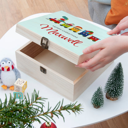 Personalised Christmas Train Christmas Box