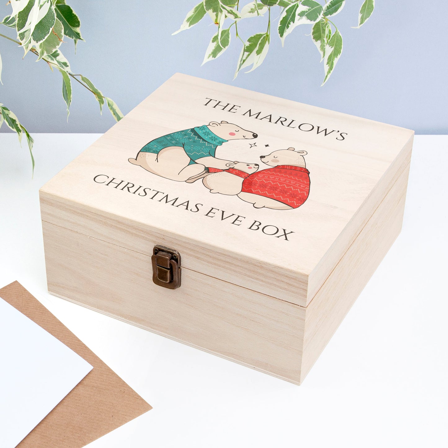 Personalised Polar Bear Christmas Eve Box