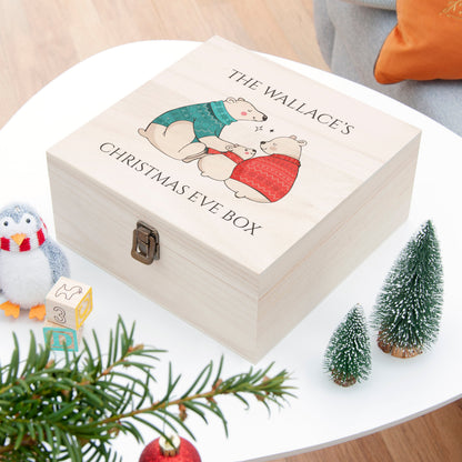 Personalised Polar Bear Christmas Eve Box