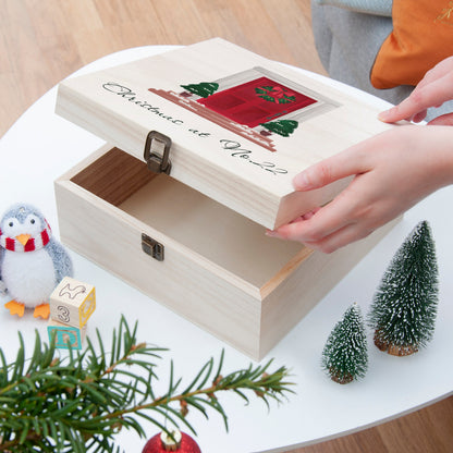 Personalised Festive Door Christmas Box