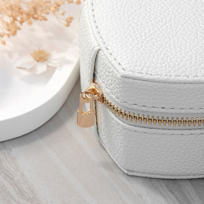 Personalised Bold Message White Heart Jewellery Case