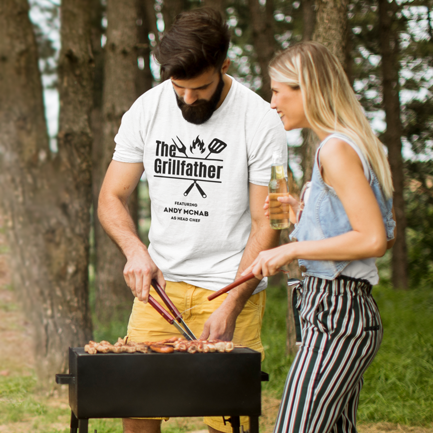 Personalised Grillfather T-Shirt
