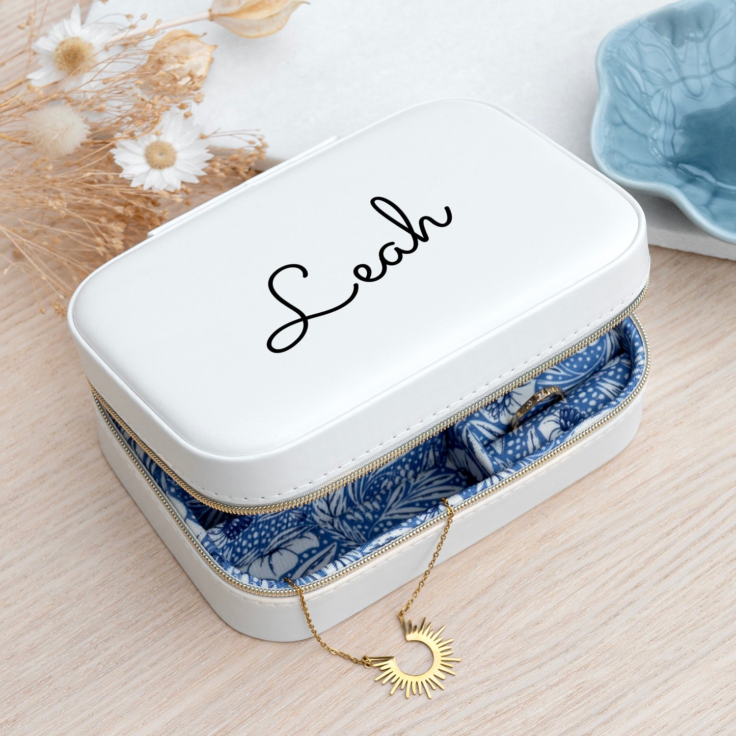 Personalised Travel Jewellery Case