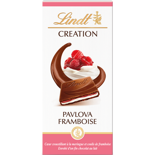 Lindt Creation | Raspberry Pavlova Milk Chocolate | 150g Bar