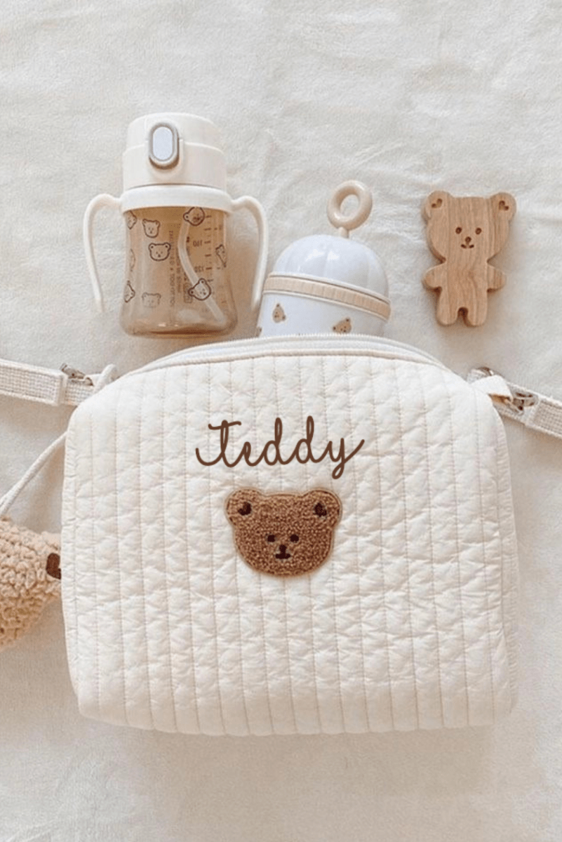 Teddy Grab & Go Bag Personalised