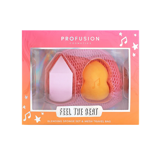 IT'S A VIBE | FEEL THE BEAT 3PC BLENDING SPONGE & BAG SET