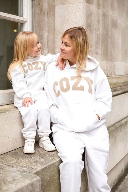 COZY Mini Tracksuit Off-White Set