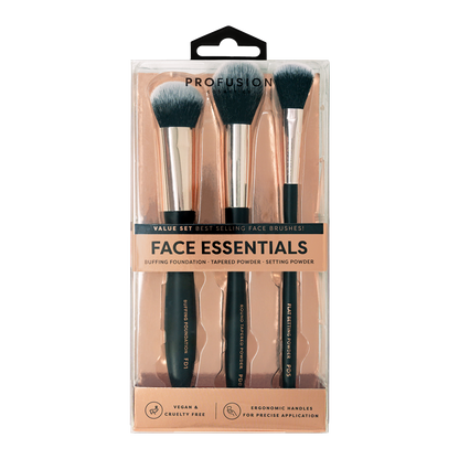 Face Essential - 3PC  Face Brush Set