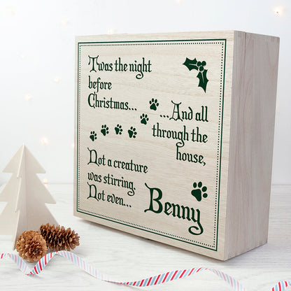 Personalised Pets 'Twas The Night Before Christmas Eve Box